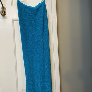 Sexy shimmery dress.